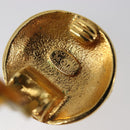 CHANEL Earring metal Gold Tone CC Auth 201015V-7