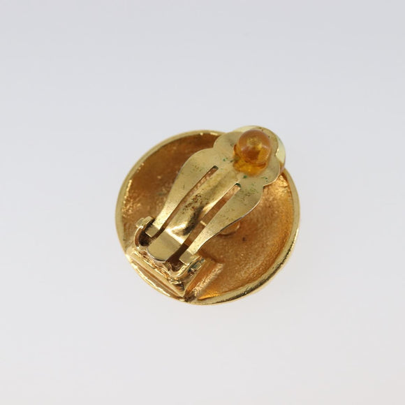 CHANEL Earring metal Gold Tone CC Auth 201015V