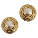 CHANEL Earring metal Gold Tone CC Auth 201016-1