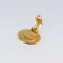CHANEL Earring metal Gold Tone CC Auth 201016-4