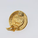 CHANEL Earring metal Gold Tone CC Auth 201016-6