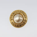 CHANEL Earring metal Gold Tone CC Auth 201016-7