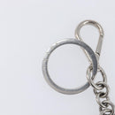 PRADA Triangle Key Ring metal Silver Auth 201017A-3