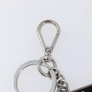 PRADA Triangle Key Ring metal Silver Auth 201017A-4