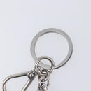 PRADA Triangle Key Ring metal Silver Auth 201017A-9