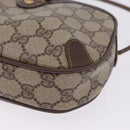 GUCCI GG Supreme Web Sherry Line Bag PVC Beige Gold 89 02 066 Auth 201083-11