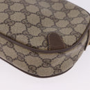 GUCCI GG Supreme Web Sherry Line Bag PVC Beige Gold 89 02 066 Auth 201083-13