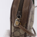 GUCCI GG Supreme Web Sherry Line Bag PVC Beige Gold 89 02 066 Auth 201083-14