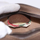 GUCCI GG Supreme Web Sherry Line Bag PVC Beige Gold 89 02 066 Auth 201083-16