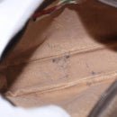 GUCCI GG Supreme Web Sherry Line Bag PVC Beige Gold 89 02 066 Auth 201083-17