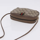 GUCCI GG Supreme Web Sherry Line Bag PVC Beige Gold 89 02 066 Auth 201083-6