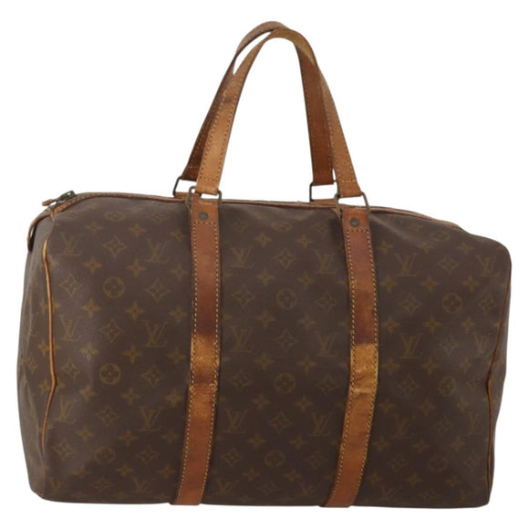 LOUIS VUITTON Monogram Sac Souple 45 Boston Bag M41624 LV Auth 201121