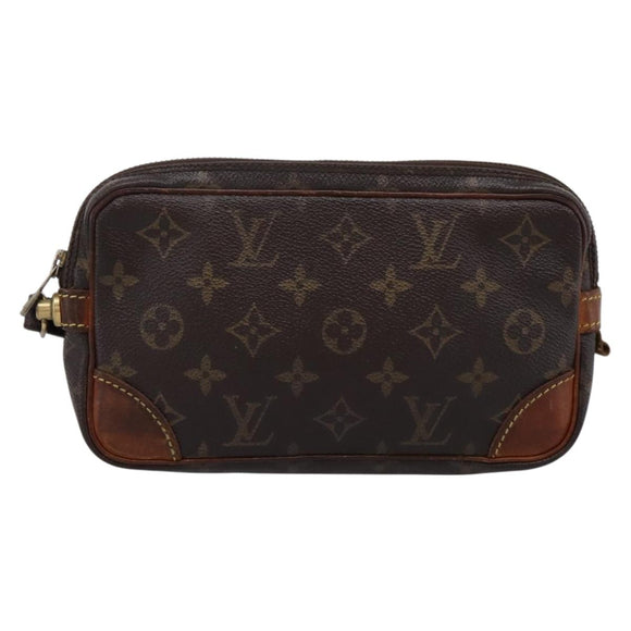 LOUIS VUITTON Monogram Marly Dragonne PM Clutch Bag M51827 LV Auth 201122
