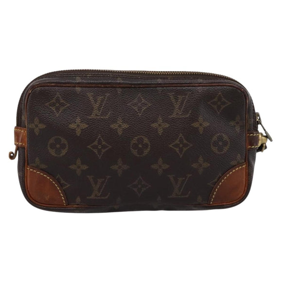 LOUIS VUITTON Monogram Marly Dragonne PM Clutch Bag M51827 LV Auth 201122