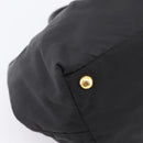 PRADA Hand Bag Nylon Black Gold Auth 201125V-13