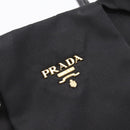 PRADA Hand Bag Nylon Black Gold Auth 201125V-14