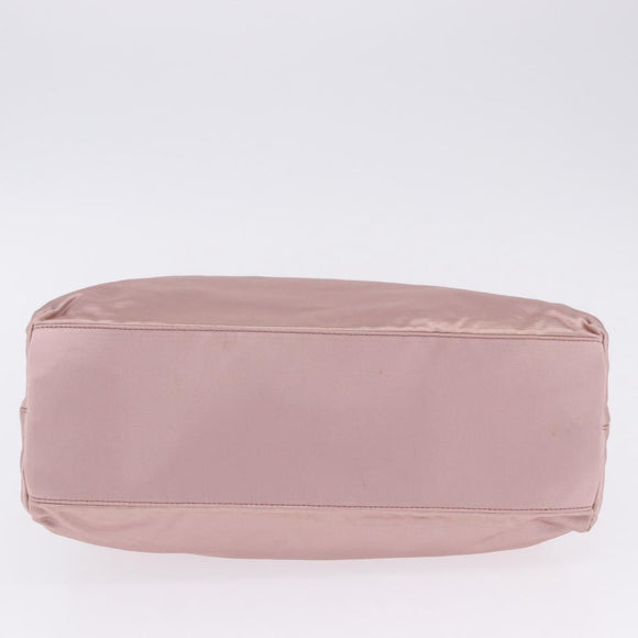 PRADA Shoulder Bag Satin Pink Auth 201126A