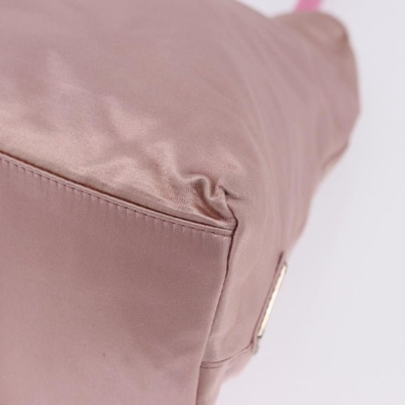 PRADA Shoulder Bag Satin Pink Auth 201126A