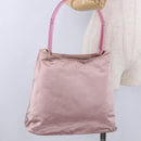 PRADA Shoulder Bag Satin Pink Auth 201126A-28