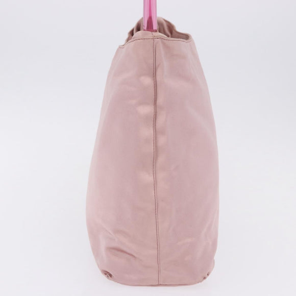 PRADA Shoulder Bag Satin Pink Auth 201126A