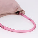 PRADA Shoulder Bag Satin Pink Auth 201126A-7