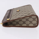 GUCCI GG Supreme Clutch Bag PVC Beige Gold Tone 014 115 6063 Auth 201128-5