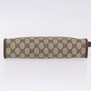 GUCCI GG Supreme Clutch Bag PVC Beige Gold Tone 014 115 6063 Auth 201128-7