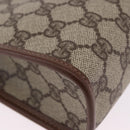 GUCCI GG Supreme Clutch Bag PVC Beige Gold Tone 014 115 6063 Auth 201128-8