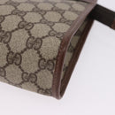 GUCCI GG Supreme Clutch Bag PVC Beige Gold Tone 014 115 6063 Auth 201128-9