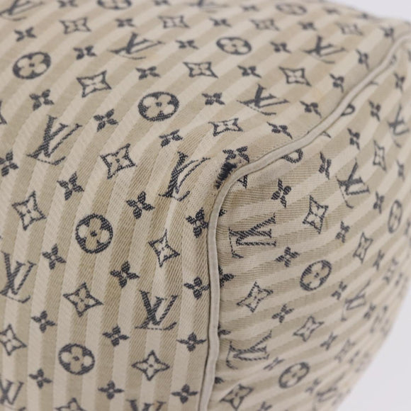 LOUIS VUITTON Monogram Mini Lin Croisette Speedy 30 Bag Blue M95500 Auth 201129A