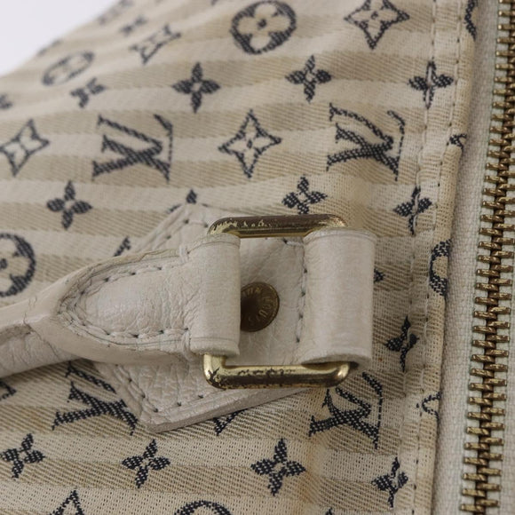 LOUIS VUITTON Monogram Mini Lin Croisette Speedy 30 Bag Blue M95500 Auth 201129A