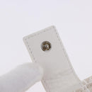 Christian Dior Trotter Canvas Long Wallet Beige Silver Auth 201131V-19