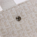 Christian Dior Trotter Canvas Long Wallet Beige Silver Auth 201131V-20