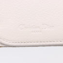 Christian Dior Trotter Canvas Long Wallet Beige Silver Auth 201131V-21