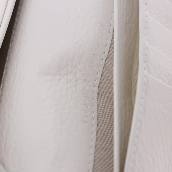Christian Dior Trotter Canvas Long Wallet Beige Silver Auth 201131V