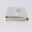 Christian Dior Trotter Canvas Long Wallet Beige Silver Auth 201131V-4