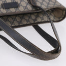 GUCCI GG Supreme Tote Bag PVC Navy Silver 211137 Auth 201133-11