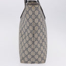 GUCCI GG Supreme Tote Bag PVC Navy Silver 211137 Auth 201133-5