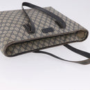GUCCI GG Supreme Tote Bag PVC Navy Silver 211137 Auth 201133-9