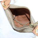 CELINE Macadam Canvas Hand Bag PVC Beige Gold Auth 201135V-14