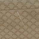 CELINE Macadam Canvas Hand Bag PVC Beige Gold Auth 201135V-16