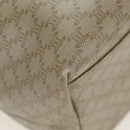 CELINE Macadam Canvas Hand Bag PVC Beige Gold Auth 201135V-17