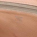 CELINE Macadam Canvas Hand Bag PVC Beige Gold Auth 201135V-22
