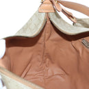 CELINE Macadam Canvas Hand Bag PVC Beige Gold Auth 201135V-24