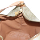CELINE Macadam Canvas Hand Bag PVC Beige Gold Auth 201135V-25