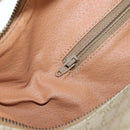 CELINE Macadam Canvas Hand Bag PVC Beige Gold Auth 201135V-26