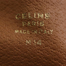 CELINE Macadam Canvas Hand Bag PVC Beige Gold Auth 201135V-28