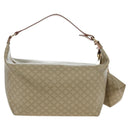 CELINE Macadam Canvas Hand Bag PVC Beige Gold Auth 201135V-3