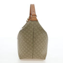CELINE Macadam Canvas Hand Bag PVC Beige Gold Auth 201135V-4