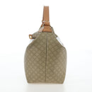 CELINE Macadam Canvas Hand Bag PVC Beige Gold Auth 201135V-5